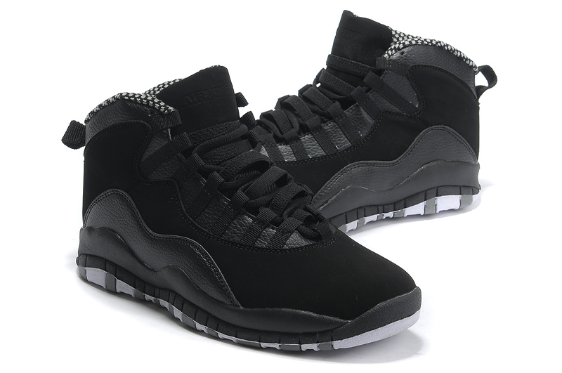 Jordan 10 Retro Shoes All Black - Click Image to Close